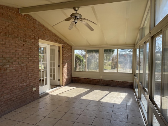 2449 Buffalo Rd, Lawrenceburg, TN 38464 - unfurnished sunroom featuring a ceiling fan
