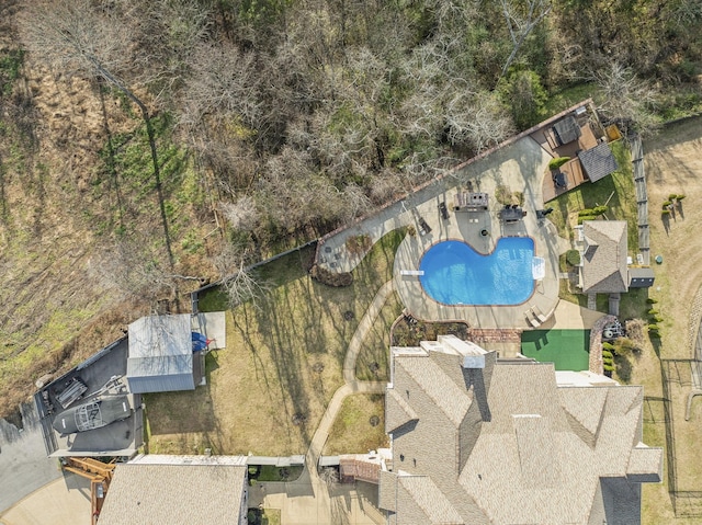 226 Hidden Harbour Dr, Mount Juliet, TN 37122 - aerial view of a pool