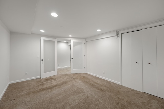 109 Hazelwood Dr, Hendersonville, TN 37075 - finished basement featuring recessed lighting, carpet floors, and baseboards