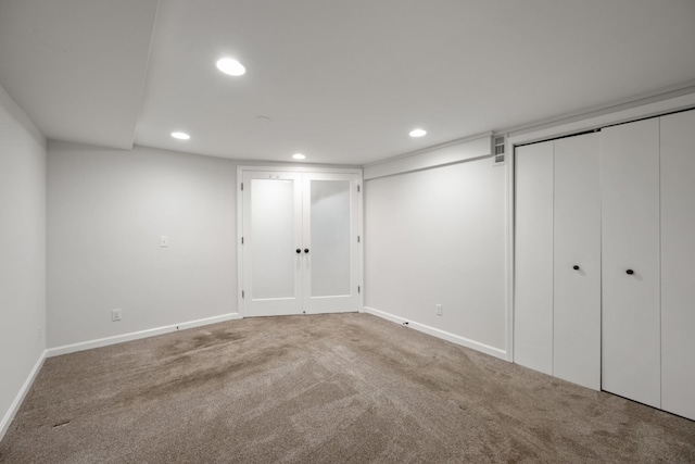 109 Hazelwood Dr, Hendersonville, TN 37075 - unfurnished bedroom with carpet floors, recessed lighting, baseboards, and two closets