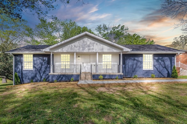 2001 Harbor Dr, Smyrna, TN 37167 - ranch-style home with a porch and a yard