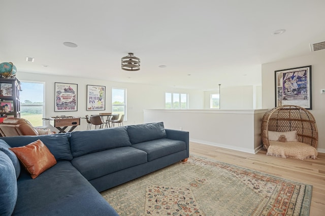 7546 Delancey Dr, College Grove, TN 37046 - living room featuring plenty of natural light, baseboards, and wood finished floors