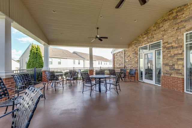 1081 Wells Way, Spring Hill, TN 37174 - view of patio / terrace featuring ceiling fan