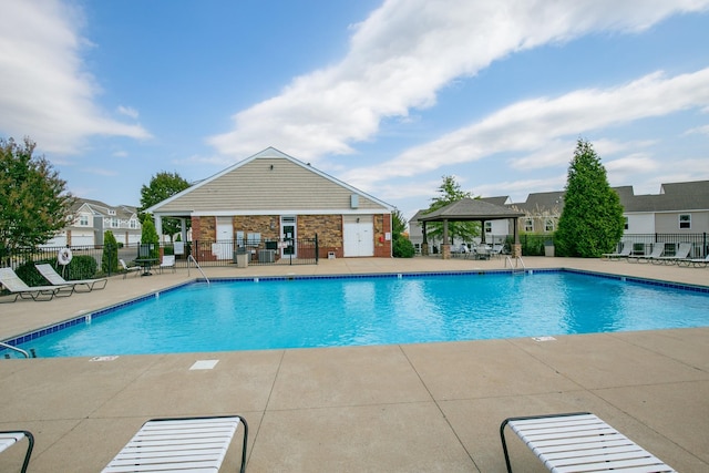 1081 Wells Way, Spring Hill, TN 37174 - community pool featuring a gazebo and a patio