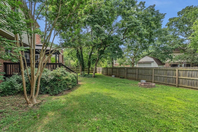 4132 Philhall Pkwy, Antioch, TN 37013 - view of yard with an outdoor fire pit