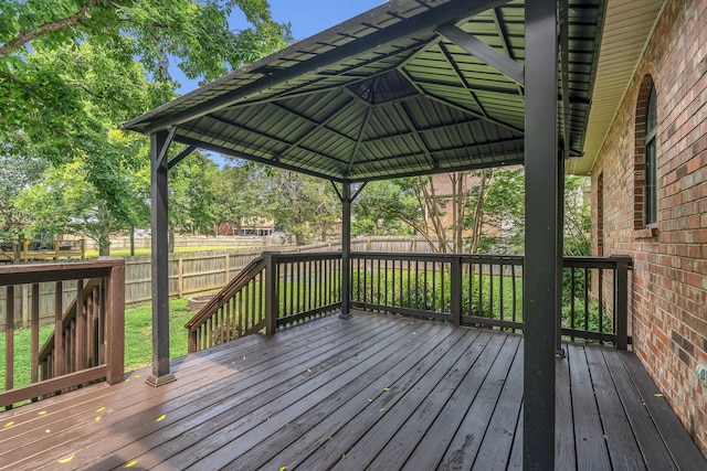 4132 Philhall Pkwy, Antioch, TN 37013 - wooden terrace featuring a gazebo