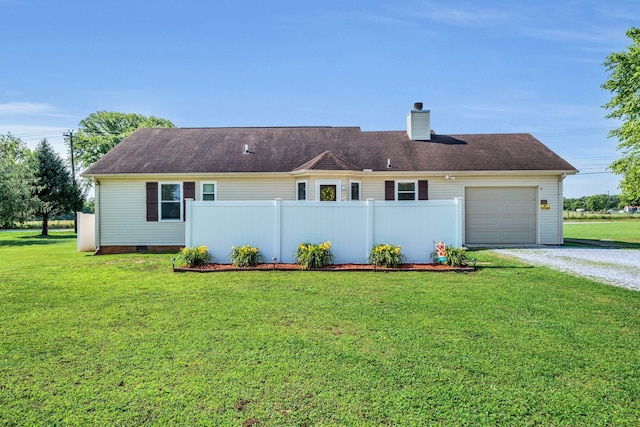 1545 Carthage Hwy, Lebanon, TN 37087 - view of front facade featuring an attached garage, a chimney, and driveway