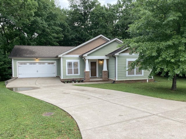 507 Whirlaway Ct, Burns, TN 37029 - view of front of home with driveway, an attached garage, and a front yard