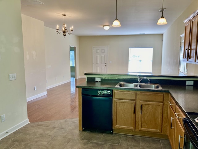 507 Whirlaway Ct, Burns, TN 37029 - kitchen with dishwasher, dark countertops, healthy amount of natural light, and open floor plan