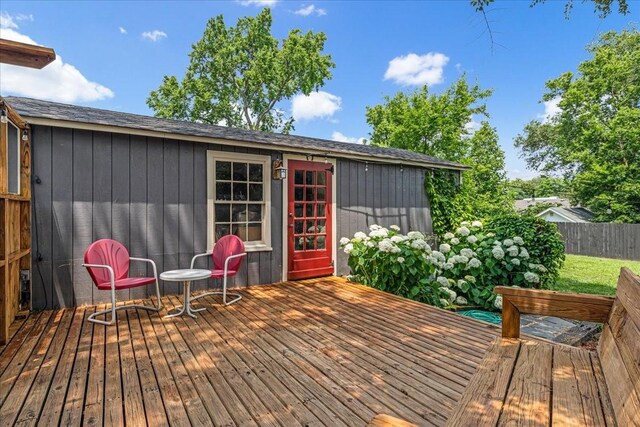 256 Tanksley Ave, Nashville, TN 37211 - view of wooden deck