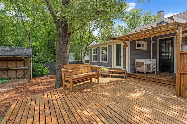 256 Tanksley Ave, Nashville, TN 37211 - wooden terrace featuring an outbuilding