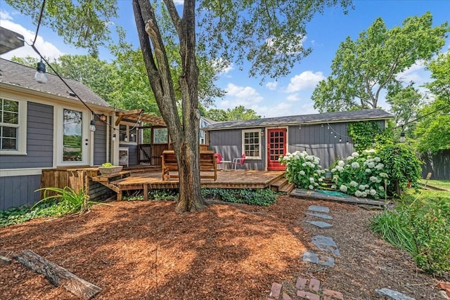 256 Tanksley Ave, Nashville, TN 37211 - rear view of house with a deck