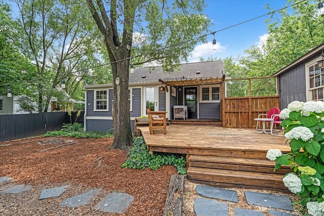 256 Tanksley Ave, Nashville, TN 37211 - rear view of property with a wooden deck