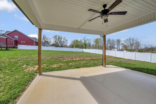 1038 Camden Trl, Greenbrier, TN 37073 - view of patio with a ceiling fan