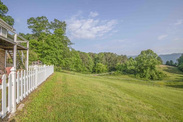 813 Stiner Ln, La Follette, TN 37766 - view of yard featuring stairs