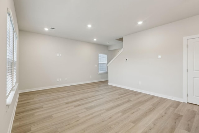 4232 Skyridge Dr, Nashville, TN 37207 - spare room featuring light wood finished floors, recessed lighting, and baseboards
