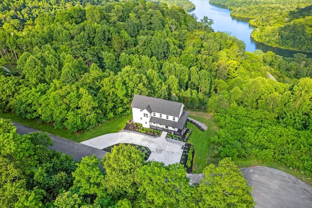 179 Deer Path Ct, Smithville, TN 37166 - view from above of property featuring a large body of water and a forest