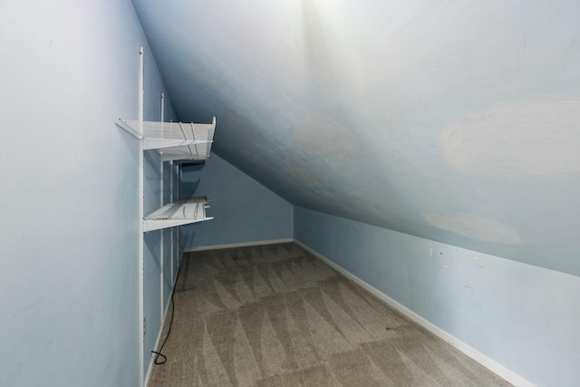 205 Caneel Cv, Hermitage, TN 37076 - additional living space featuring carpet, lofted ceiling, and baseboards