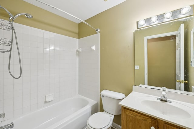 205 Caneel Cv, Hermitage, TN 37076 - bathroom with toilet, vanity, and shower / tub combination