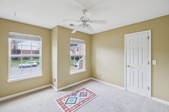 205 Caneel Cv, Hermitage, TN 37076 - unfurnished room with light carpet, baseboards, and a ceiling fan