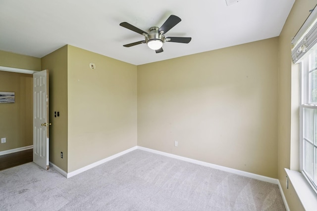 205 Caneel Cv, Hermitage, TN 37076 - carpeted empty room featuring baseboards and a ceiling fan