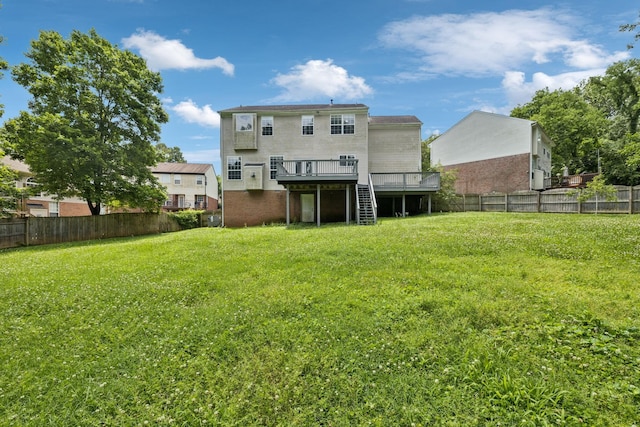 205 Caneel Cv, Hermitage, TN 37076 - rear view of house with a deck and stairway