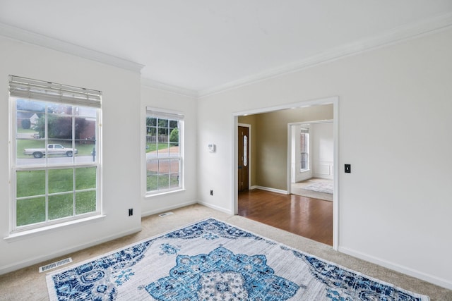 205 Caneel Cv, Hermitage, TN 37076 - carpeted spare room with crown molding and baseboards