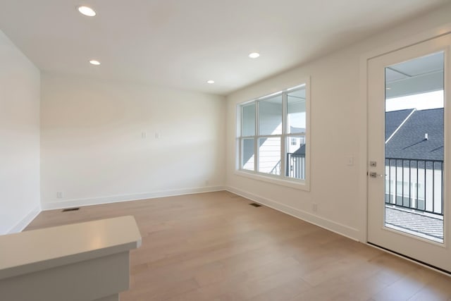 621 Live Life Ln, Nashville, TN 37207 - interior space with light wood-style floors, baseboards, and recessed lighting