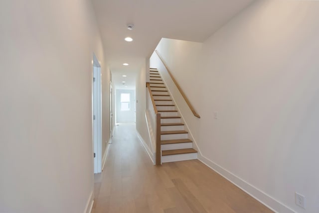 621 Live Life Ln, Nashville, TN 37207 - staircase with recessed lighting, baseboards, and wood finished floors