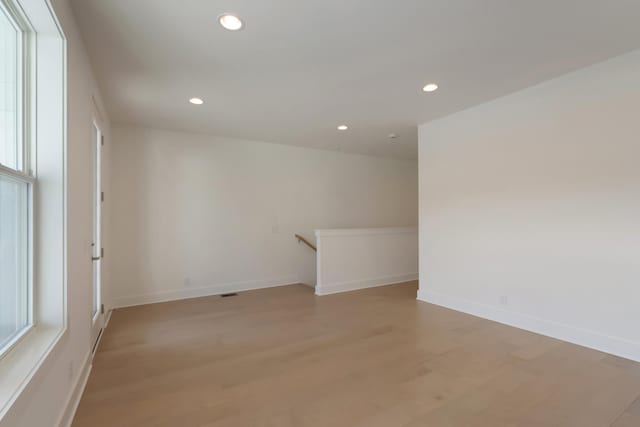621 Live Life Ln, Nashville, TN 37207 - empty room with recessed lighting, light wood-style flooring, and baseboards