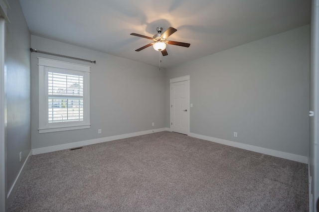3502 Courtney Ln, Murfreesboro, TN 37129 - carpeted spare room with ceiling fan and baseboards
