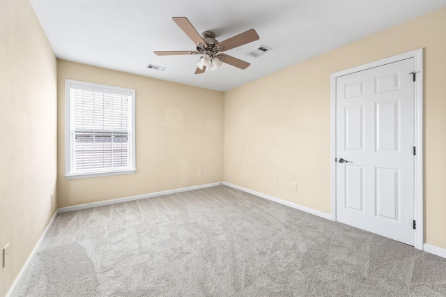 8825 Caswick Ct, Nolensville, TN 37135 - spare room featuring carpet, a ceiling fan, and baseboards