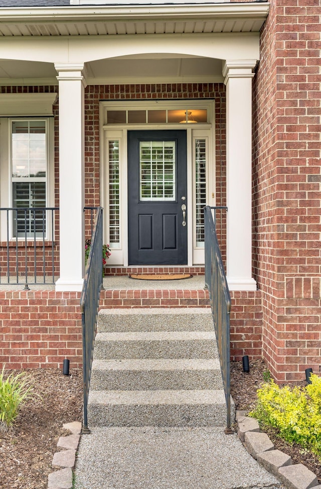 8825 Caswick Ct, Nolensville, TN 37135 - doorway to property with brick siding