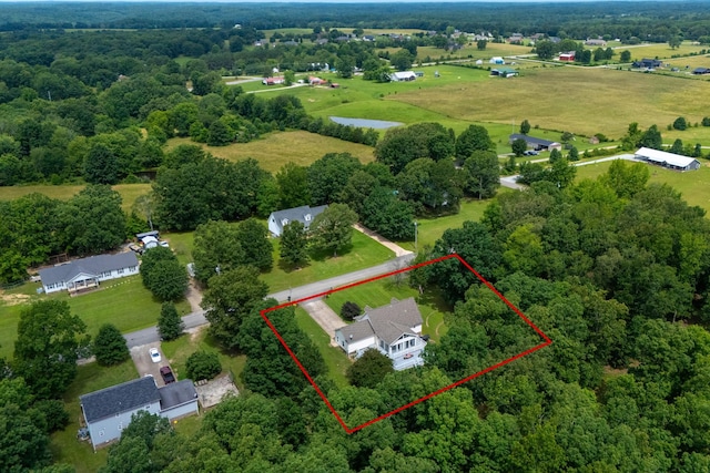115 Pin Oaks Ln, Hohenwald, TN 38462 - aerial view of property's location featuring property boundaries highlighted