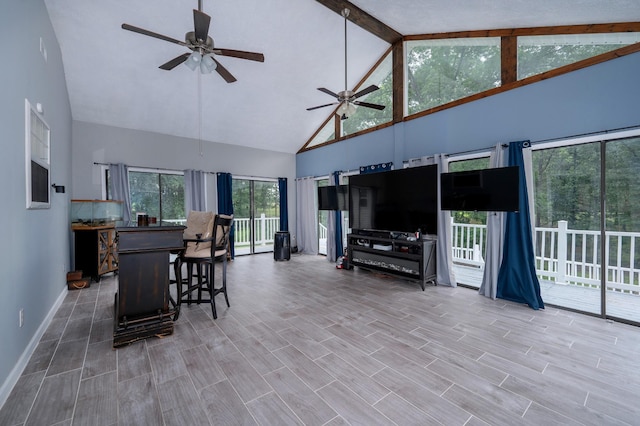 115 Pin Oaks Ln, Hohenwald, TN 38462 - view of patio / terrace featuring a ceiling fan