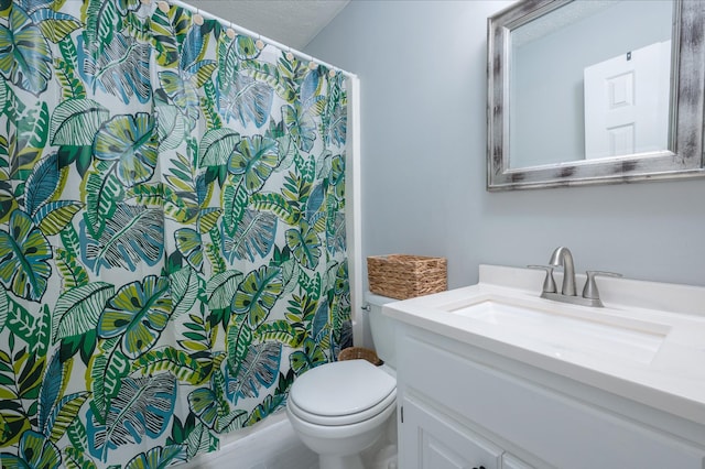 115 Pin Oaks Ln, Hohenwald, TN 38462 - bathroom featuring vanity, toilet, and a shower with curtain