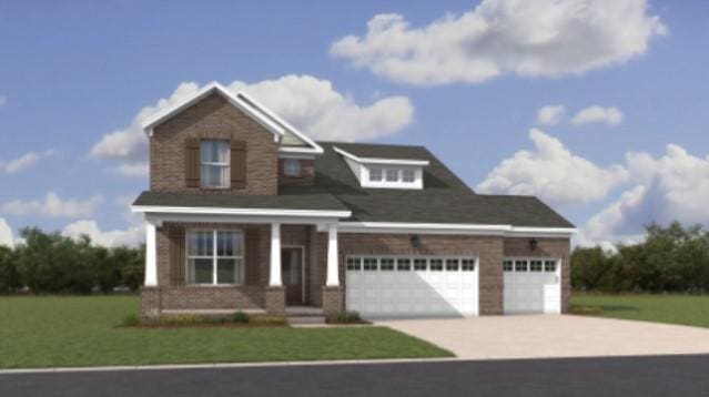 1210 Chapman St, Murfreesboro, TN 37130 - craftsman house featuring driveway, an attached garage, and a front lawn
