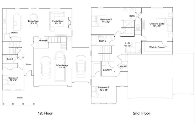 1210 Chapman St, Murfreesboro, TN 37130 - floor plan / room layout