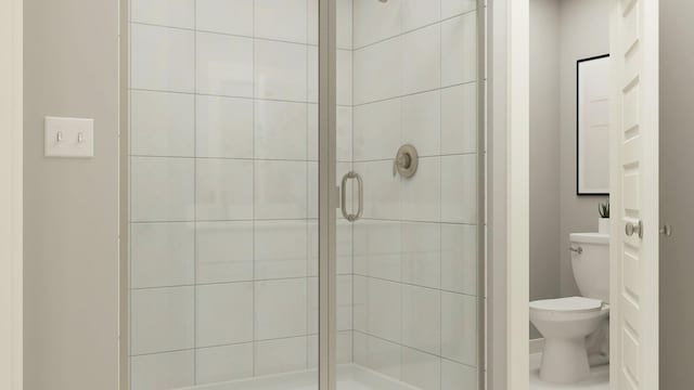 3438 Dench Dr, Murfreesboro, TN 37130 - bathroom with toilet and a stall shower