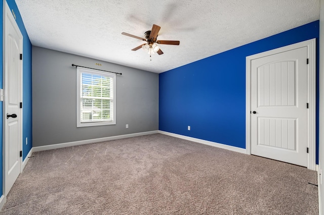 167 Lancaster St, Hillsboro, TN 37342 - unfurnished room with a ceiling fan, a textured ceiling, carpet flooring, and baseboards
