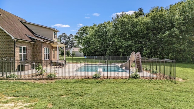 167 Lancaster St, Hillsboro, TN 37342 - view of pool featuring a patio area and a water slide