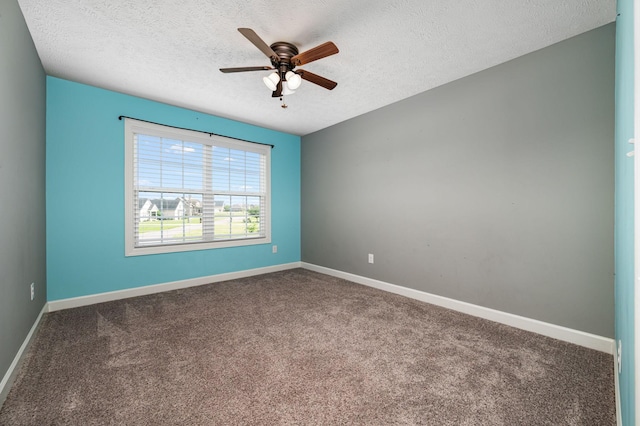 167 Lancaster St, Hillsboro, TN 37342 - carpeted spare room featuring a ceiling fan, a textured ceiling, and baseboards