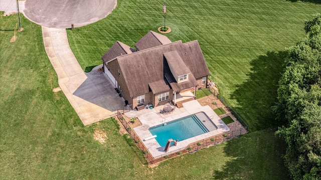 167 Lancaster St, Hillsboro, TN 37342 - view from above of property featuring a pool area