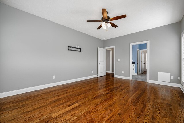 167 Lancaster St, Hillsboro, TN 37342 - unfurnished bedroom with baseboards, wood finished floors, and ceiling fan