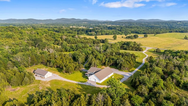 2825 Oregon Rd, Milton, TN 37118 - aerial view of a forest and a mountain backdrop