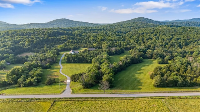 2825 Oregon Rd, Milton, TN 37118 - drone / aerial view of a mountainous background and a forest
