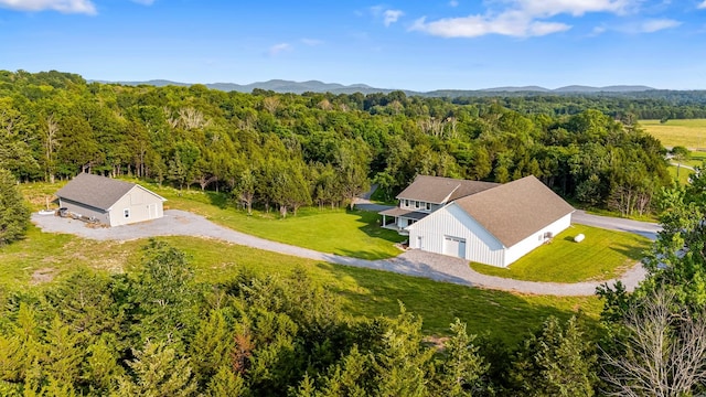 2825 Oregon Rd, Milton, TN 37118 - aerial view of property and surrounding area with a forest