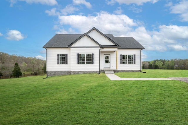 1502 Rock Springs Rd, Cumberland Furnace, TN 37051 - view of front facade with a front lawn and a shingled roof