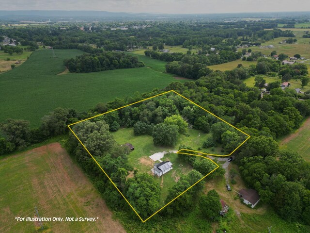 325 Francis Rd, Decherd, TN 37324 - view of rural area with property parcel outlined