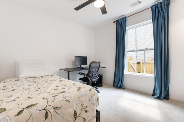 3164 Winberry Dr, Franklin, TN 37064 - carpeted bedroom featuring a ceiling fan